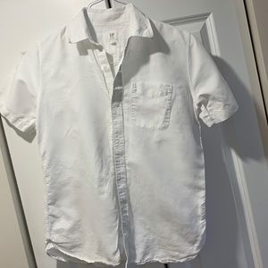 Gap kids XXL white button up shirt
